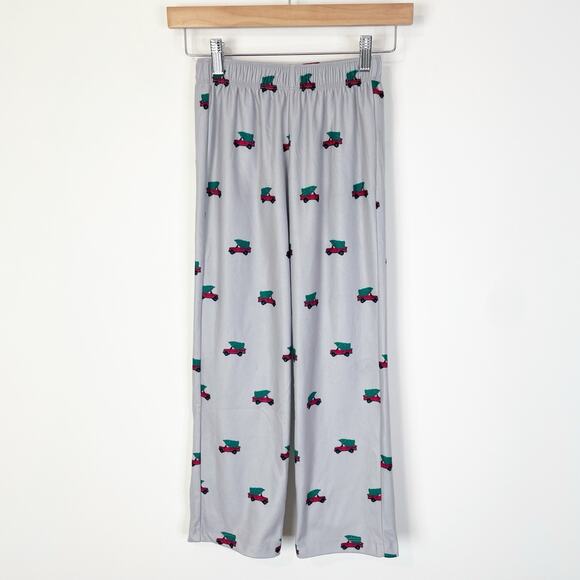 J. Crew Factory Boys' Printed Flannel Pajama Pant Christmas Tree Holiday Med 8-9 - Picture 1 of 7